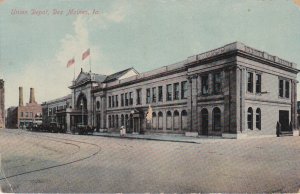 Iowa Des Moines Union Depot 1910