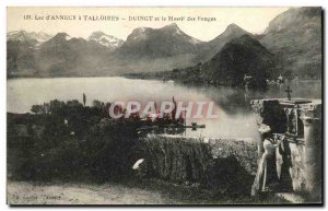 Old Postcard Annecy Talloires Duingt and Bauges Woman