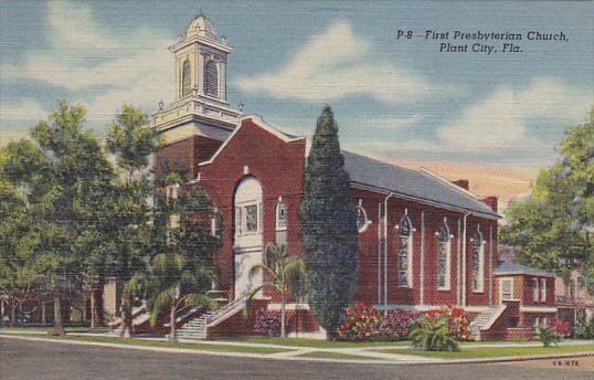 First Presbyterianst Church Plant City Florida Curteich