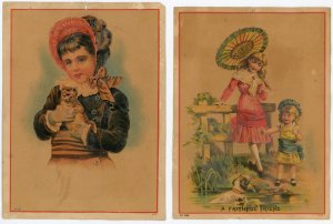 1870s-80s WM. Witthohn Tea Coffee Spices Dow St Vineagar Card lot of 2 #8O