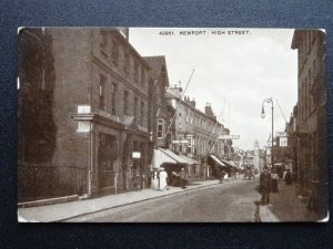Isle of Wight NEWPORT High Street c1920s Postcard by Photochrom