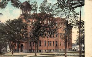 Johnstown New York~High School Building & Grounds~1909 Postcard