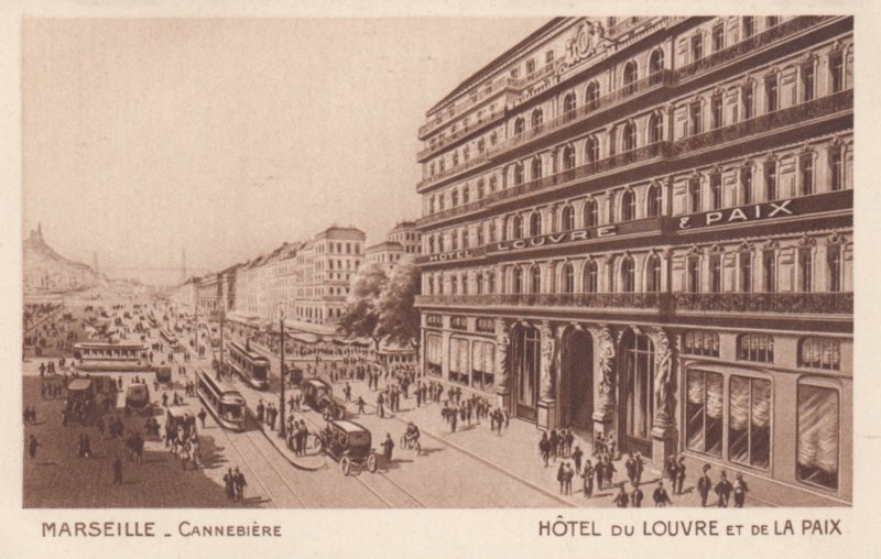 Marseille (Bouches-du-Rhône), France, 1900-1910s ; Hotel du LOUVRE et de La ...