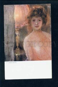 3074954 Illuminated Nude Lady by AXENTOWICZ old ART NOUVEAU