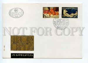 490897 Yugoslavia 1975 Europa CEPT Ivan Radovic Mosa Pijade Nude Painting FDC