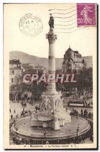 Postcard Old Marseille La Fontaine Cantini