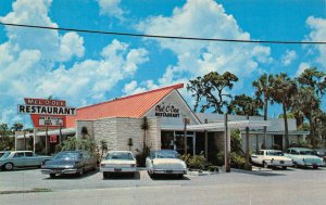 MEL-O-DEE RESTAURANT Sarasota, Florida Roadside Pischer c1960s Vintage Postcard