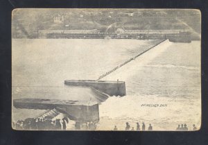 WHEELING WEST VIRGINIA MCMECHEN DAM BIRDSEYE VIEW VINTAGE POSTCARD 1910