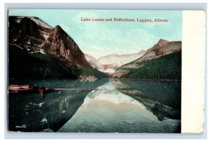 Vintage Lake Louise And Refrections Laggan Alberta Postcard P99E