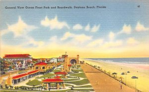 General View Ocean Front Park and Boardwalk - Daytona Beach, Florida FL  