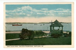 ME - Portland. The Harbor from Fort Allen Park, Eastern Promenade