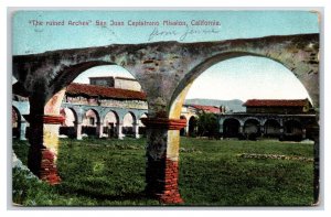 Arches of Mission San Juan Capistrano California CA  DB Postcard H25