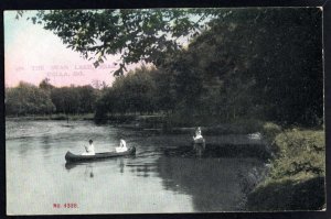 Missouri ROLLA On The Dean Lake with people in canoes Pub A.W. Krueger - DB