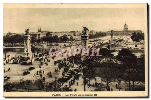 Postcard Old Paris Pont Alexandre III