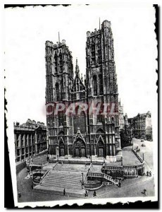 Postcard Modern Brussels Eglise Sainte Gugule