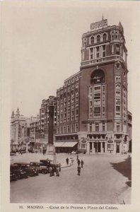 Spain Madrid Casa de la Prensa y Plaza del Callao Real Photo