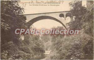 Old Postcard La Bourboule Grand Pont Sur Dordogne