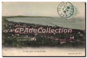 Old Postcard Golfe Juan and Cap d'Antibes