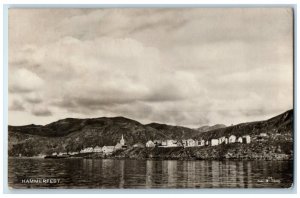 1938 Lake Houses View Hammerfest Finnmark County Norway RPPC Photo Postcard