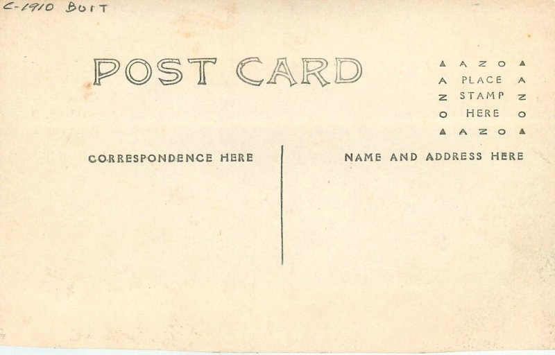 Postcard RPPC C-1910 Nebraska Decatur Ferry Boat NE24-610