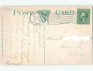 Divided-Back PARK SCENE Cincinnati Ohio OH W5911