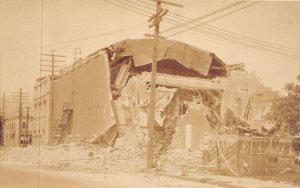 J45/ Santa Barbara California Postcard RPPC c1920s Earthquake Disaster 147