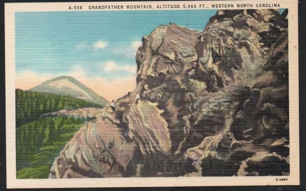 North Carolina colour PC Grandfather Mountain Western N.C.  unused