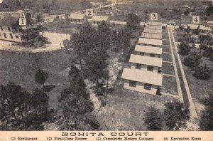 Bonita Springs Florida Bonita Court and Restaurant Vintage Postcard AA11941