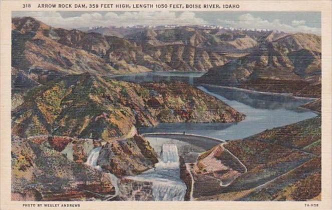 Idaho Boise River Arrow Rock Dam Curteich