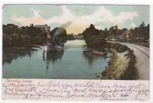 River Steamer Ronneby Sweden 1906 postcard