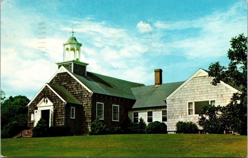 Cotuit Federated Church Cape Cod Massachusetts MA Postcard PM Cancel WOB Note 8c 