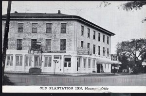 Ohio MAUMEE The Old Plantation Inn River Road & Wayne Street Reproduction Chrome