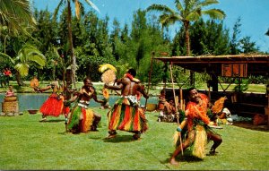 Hawaii Oahu Laie Polynesian Cultural Center Fijians Peforming Spear Dance