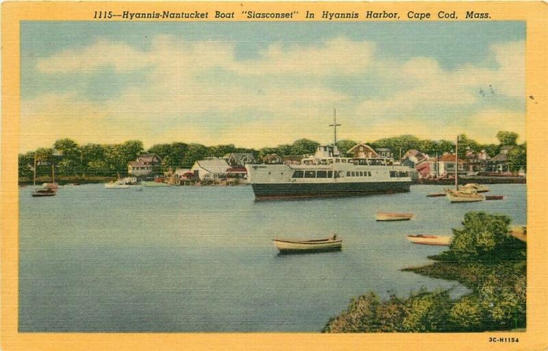 MA, Cape Cod, Massachusetts, Hyannis Harbor, Steamer Siasconset