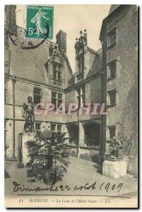 Old Postcard Bourges Court Hotel Cujas