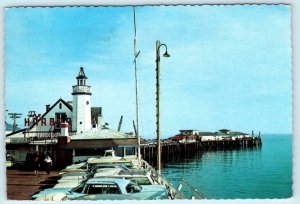 SANTA BARBARA, California CA~ Fishing Pier HARBOR RESTAURANT 1968 - 4x6 Postcard
