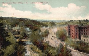 Vintage Postcard Hot Springs Great Health Resort Black Hills South Dakota W. B.