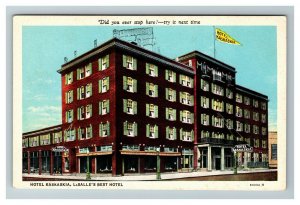 Hotel Kaskaskia, Modern - Fireproof, La Salle IL c1930 Postcard