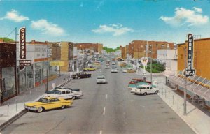 West Frankfort Illinois Main Street Vintage Postcard AA8436