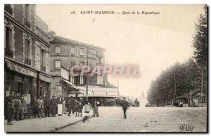 Postcard Old Saint Maurice Quai de la Republique