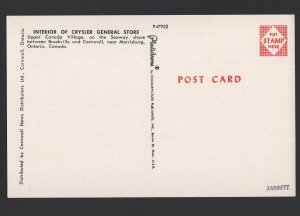 Ontario CORNWALL Upper Canada Village Interior Crysler General Store ~ Chrome