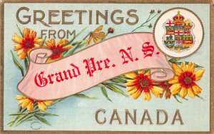 Greetings from Grand Pre., Nova Scotia, Canada, early postcard, unused