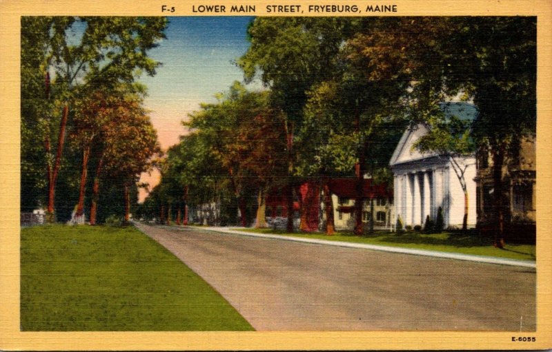 Maine Fryeburg Lower Main Street