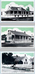 3 Postcards STE. GENEVIEVE, MO ~ Historic Homes VALLE, GUIBOURD, BEAUVAIS