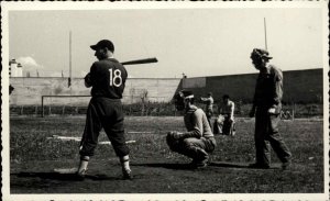 US Army WWII 88th Division Baseball Team in Italy Real Photo Postcard #2