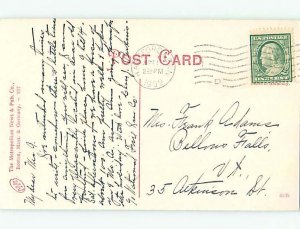 Pre-Chrome FOUNTAIN SCENE Hartford Connecticut CT AH6571