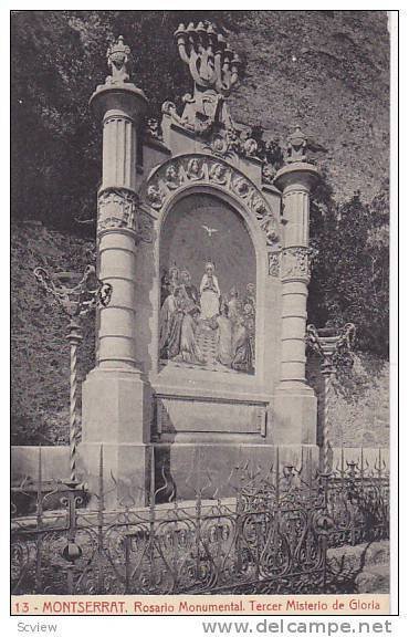 Rosario Monumental, Tercer Misterio De Gloria, Montserrat, Spain, 1900-1910s