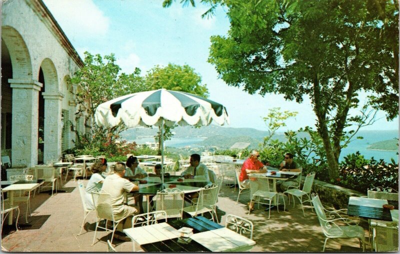 Great House Terrace Estate Contant Hotel St Thomas US Virgin Islands Postcard PM 