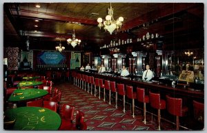 Las Vegas Nevada 1950s Postcard Golden Nugget Gambling Hall Saloon Restaurant