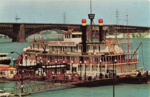 c.1974 Becky Thatcher Paddle Wheel Riverboat Steam Postcard 2T6-483